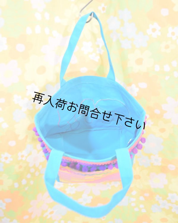 画像3: ヴィンテージきのこトートBAG　blue